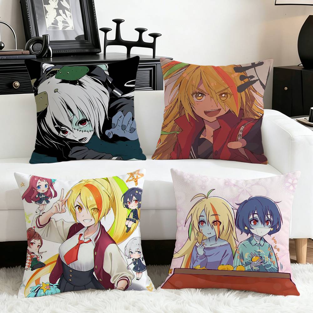 Home Landing Textiles - Anime ZOMBIE-LAND-SAGA Çeşitli Boyutlarda Kare Yastık
