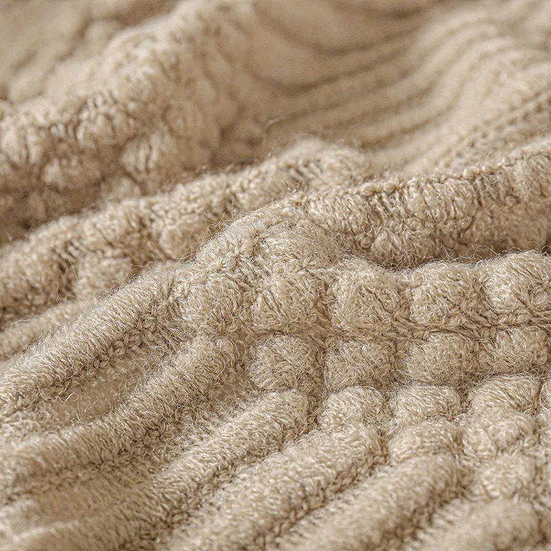 Haki Renkli Püsküllü Örgü Batt - Throw Blanket Chunky Knit incelemesi ve fiyatı