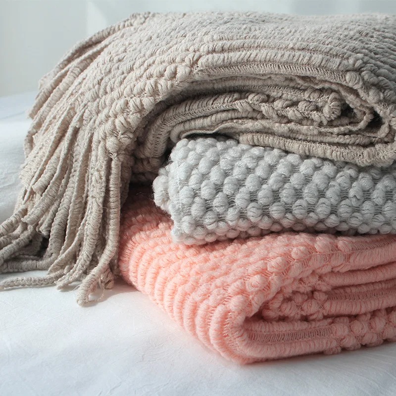 Haki Renkli Püsküllü Örgü Batt - Throw Blanket Chunky Knit incelemesi ve fiyatı