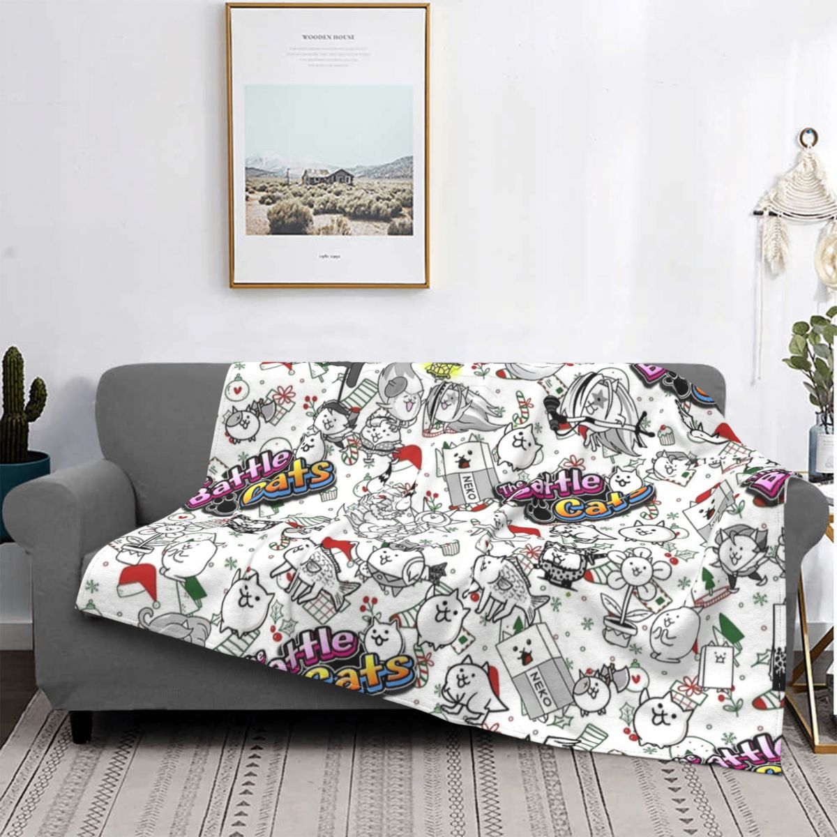 Battle Cats Oyun Battaniyeleri - Home Textiles Super Soft incelemesi ve fiyatı
