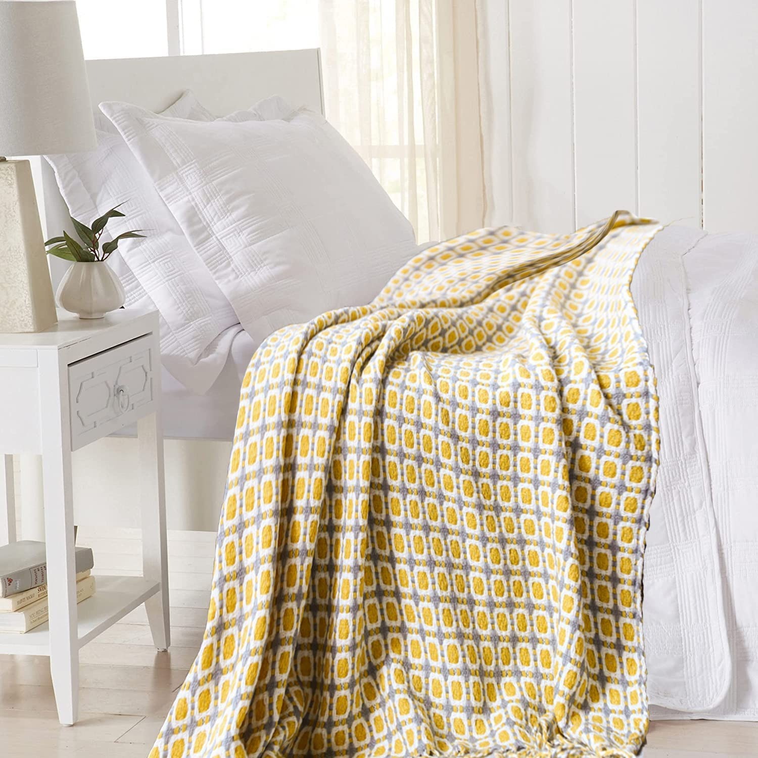 Hardal Sarı İskandinav Örme At - Throw Blanket Chunky Knit incelemesi ve fiyatı