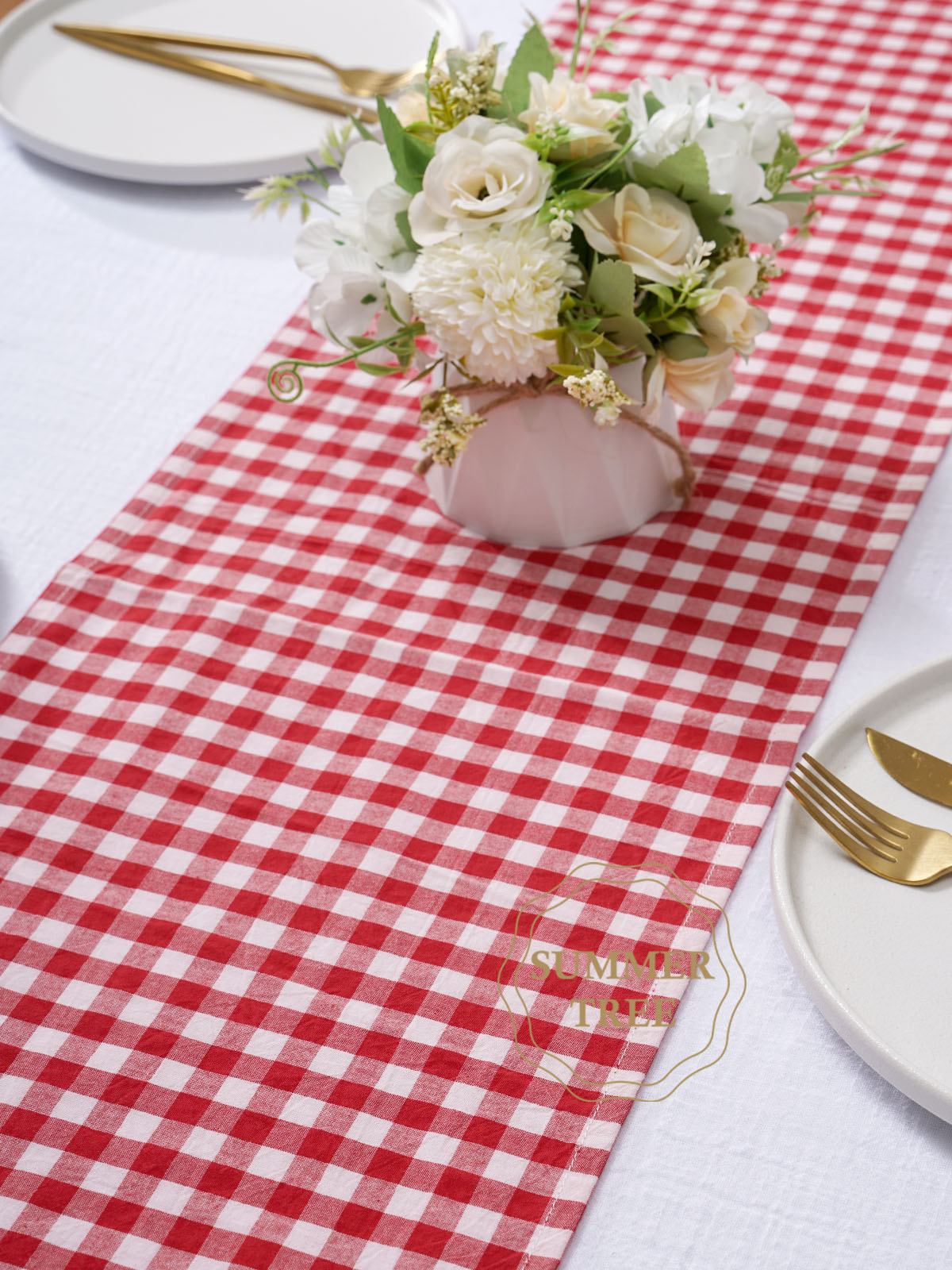 Rustik Ekose Pamuklu Masa Örtü - Home Textiles Plaid incelemesi ve fiyatı