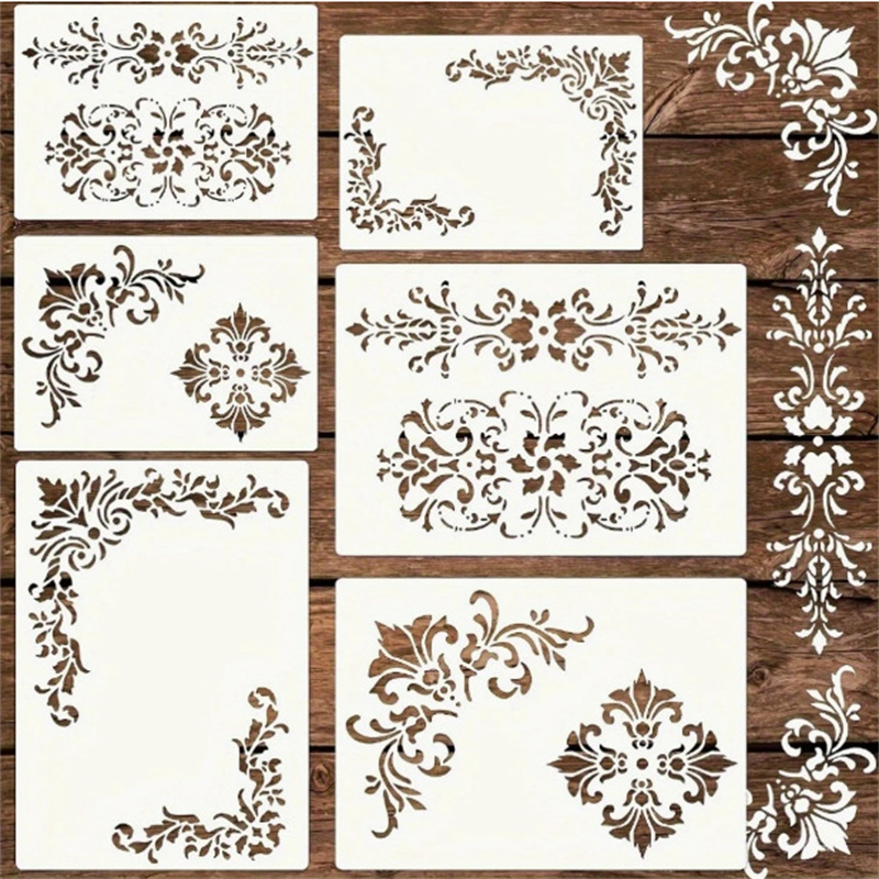 6 adet çiçek köşe şablonları b - Vintage Home Textiles incelemesi ve fiyatı