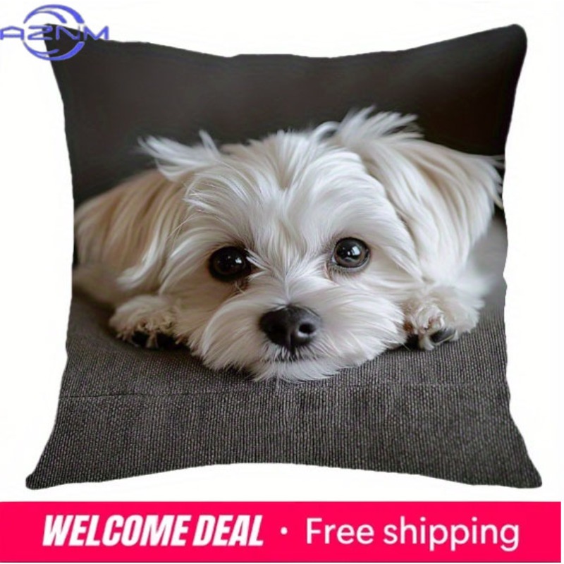Malta Köpeği Fotoğraf Baskılı  - Home Textiles Photos incelemesi ve fiyatı