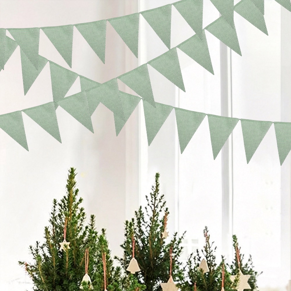 Adaçayı Yeşili Beyaz İnce Ekos - Home Textiles Plaid incelemesi ve fiyatı